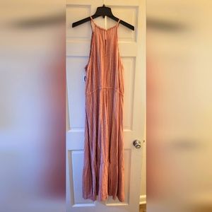 Womens Size Large Floor Length Maxi Pink Dress